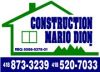 logo Construction Mario Dion inc.